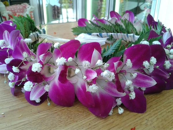 All Purple Orchid Haku | Haku (Flower Crown Lei)