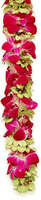 Image Double Orchid Lei Purple and Green