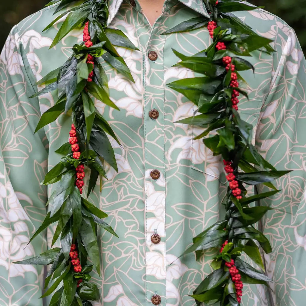 Ti Leaf Maile Style Lei & He'e Twist