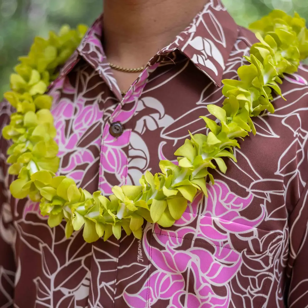 Single Green Orchid Lei