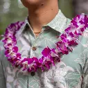Single Purple Orchid Lei