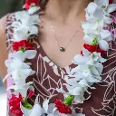 Single White Orchid & Carnation Mix Lei