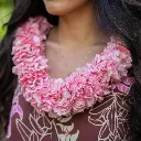 Double Pink Carnation Lei