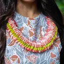 Butterfly Coral Green Lei