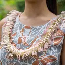 Butterfly Peach Lei