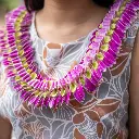 Butterfly Purple Green Lei