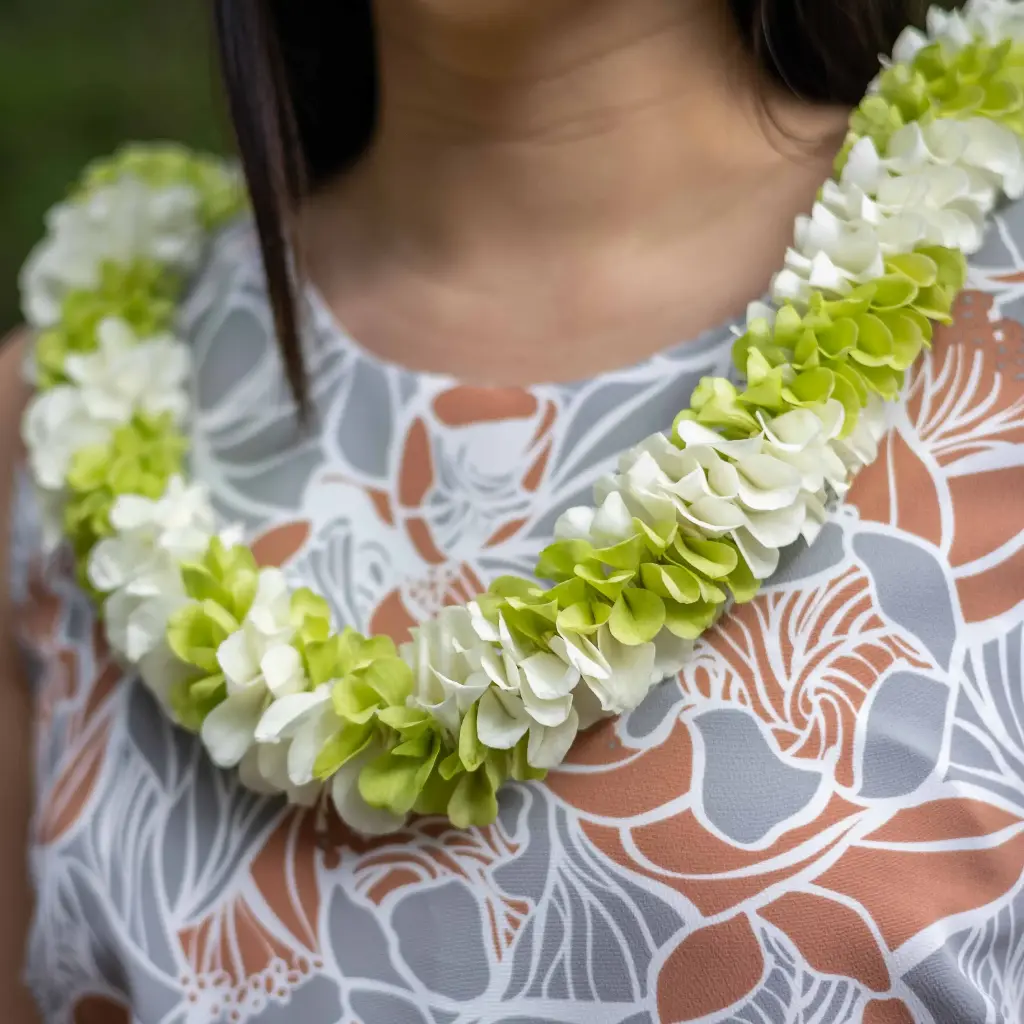 Fancy Robin Lei - Green White