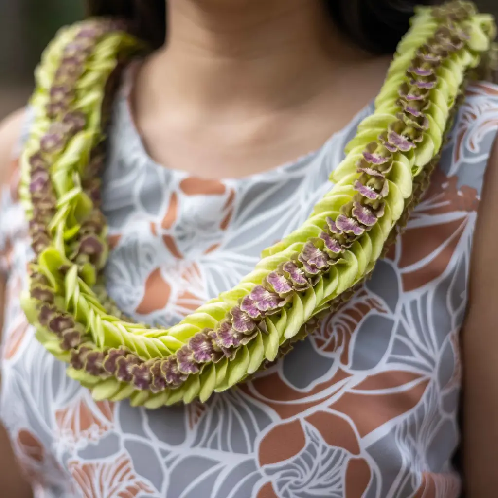 Green Fancy Lei