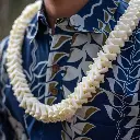 White Pahoehoe Lei