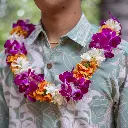 Double Purple Orchid, Tuberose & Lantern Ilima Lei