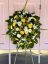 Yellow Funeral Wreath