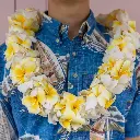 Double Yellow Plumeria & White Orchid Lei