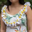 Everlasting Single Yellow Plumeria Lei