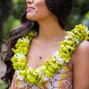 Double Green Orchid & Tuberose Lei