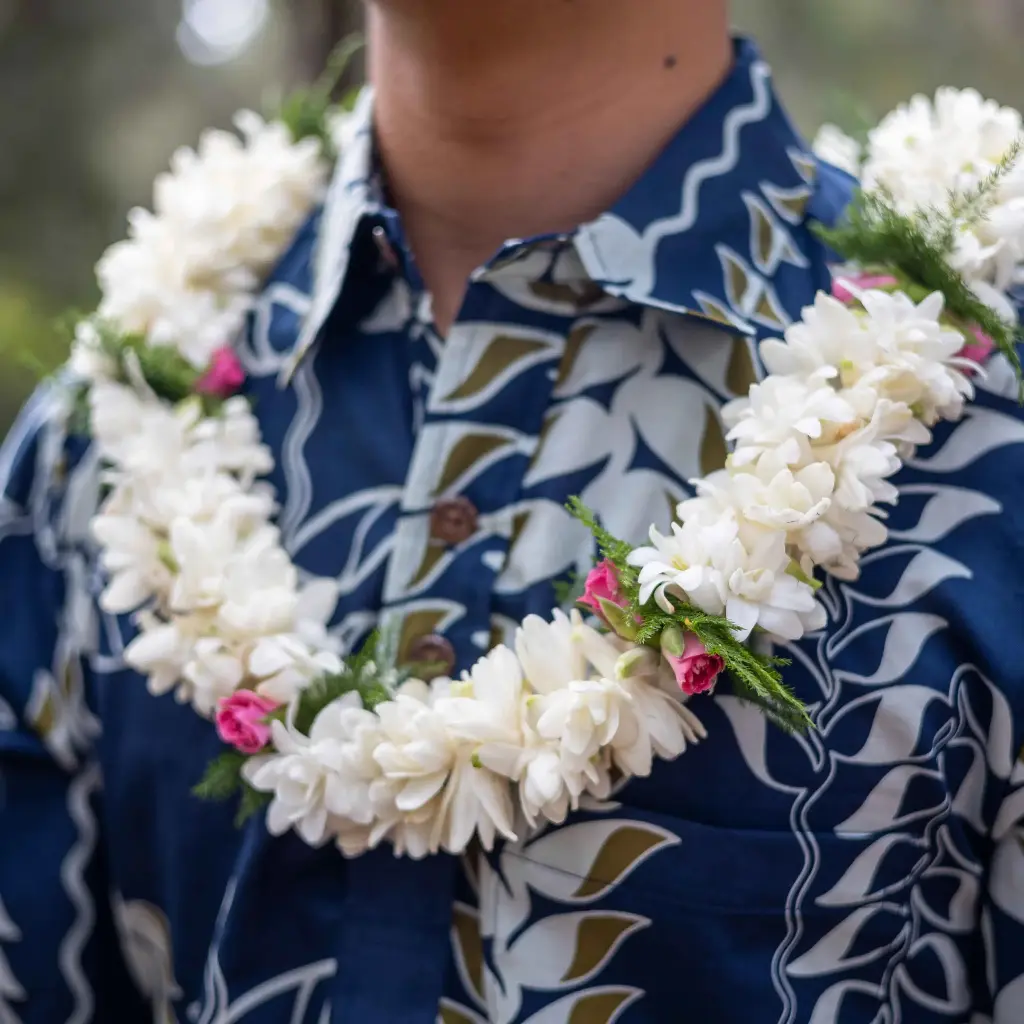 Double Tuberose & Rose Lei