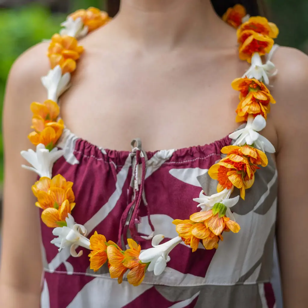 Single Tuberose & Lantern Ilima Lei
