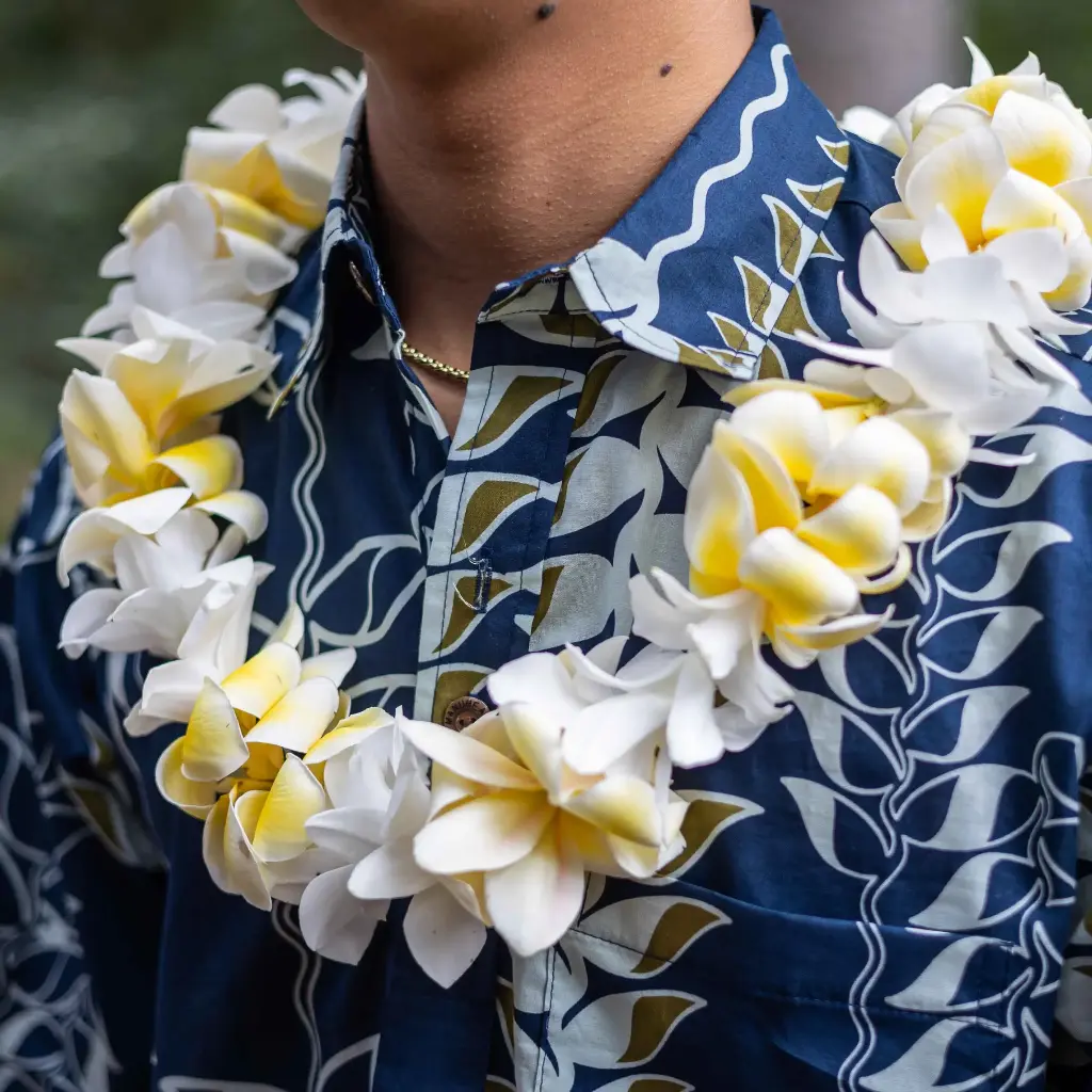 Single White Orchid & Plumeria Lei