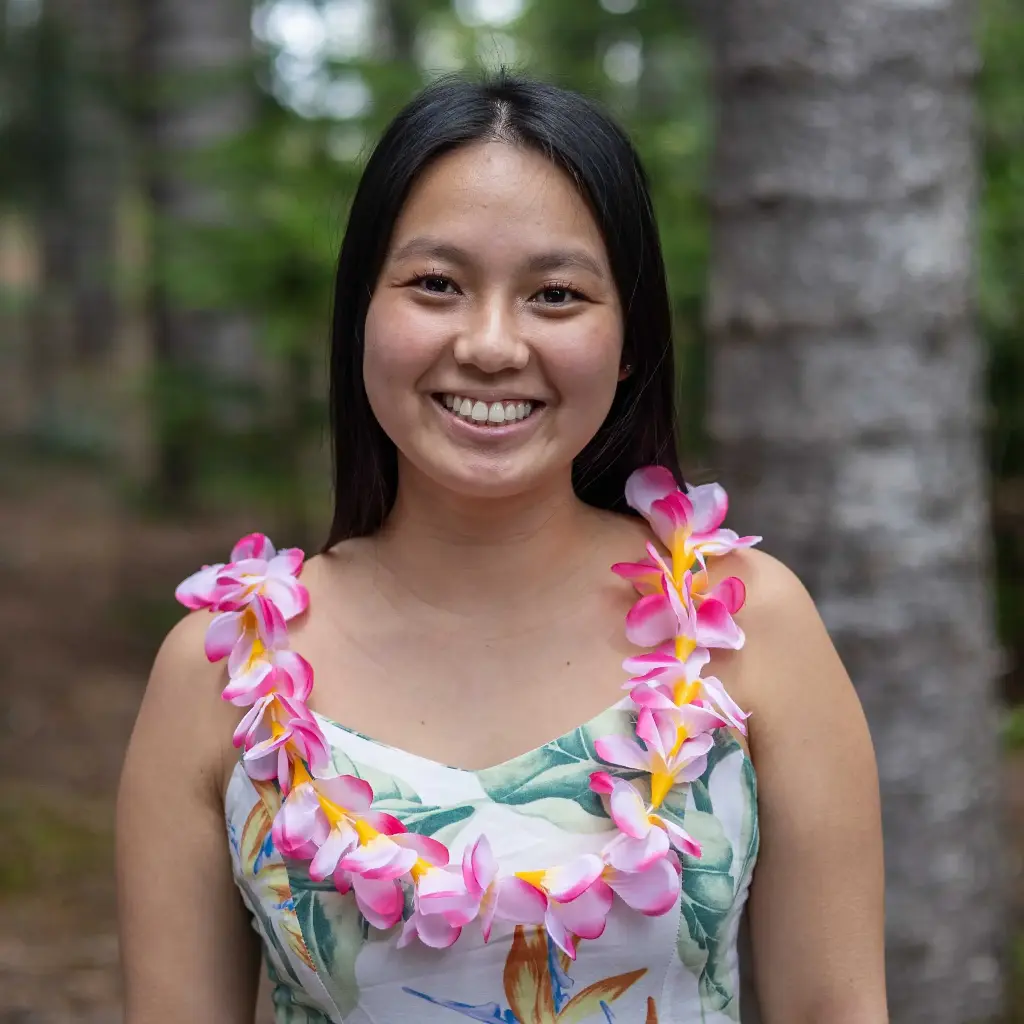 Artificial Single Pink Plumeria Lei