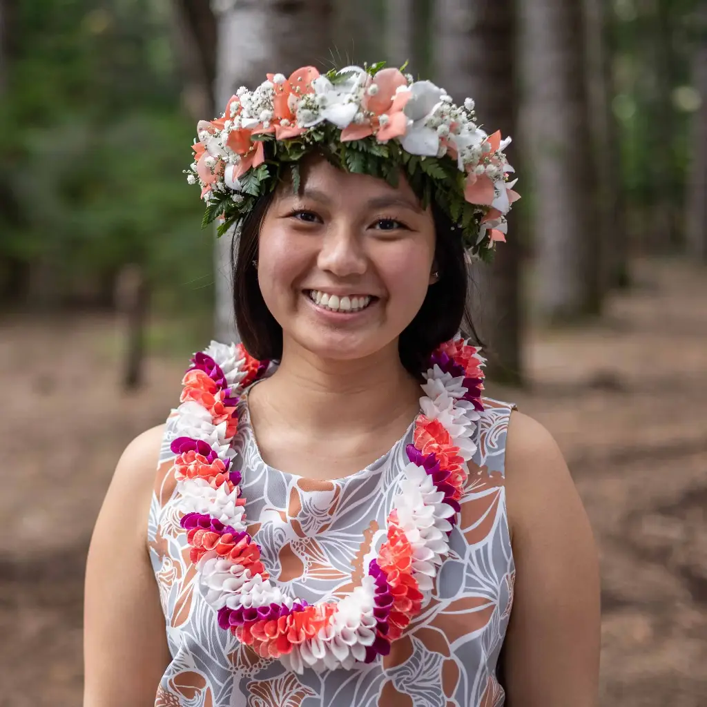 Pink & White Orchid Haku