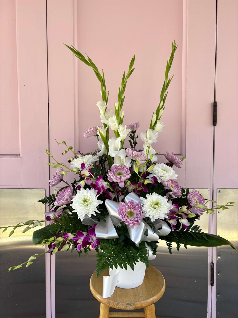 Lavender Podium Arrangement