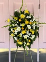 Yellow Funeral Wreath