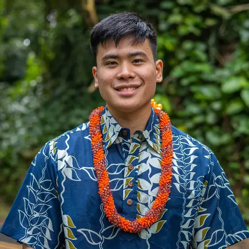 He'e Kukuna'o'kala Twist Lei – Vibrant Red & Gold