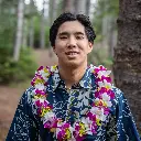 Double Green, Purple & White Orchid Lei