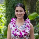 Double Purple & White Orchid Lei