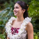 Double White Orchid Lei