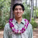 Single Purple Orchid & Rose Mix Lei