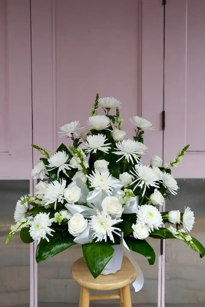 White Podium Arrangement