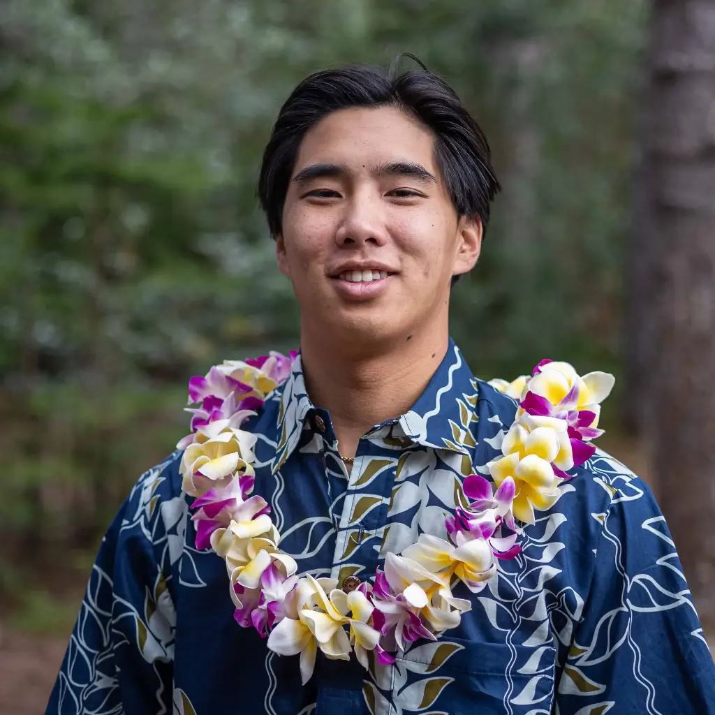 Single Purple Orchid & Plumeria Mix Lei
