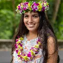 Purple & Green Orchid Haku