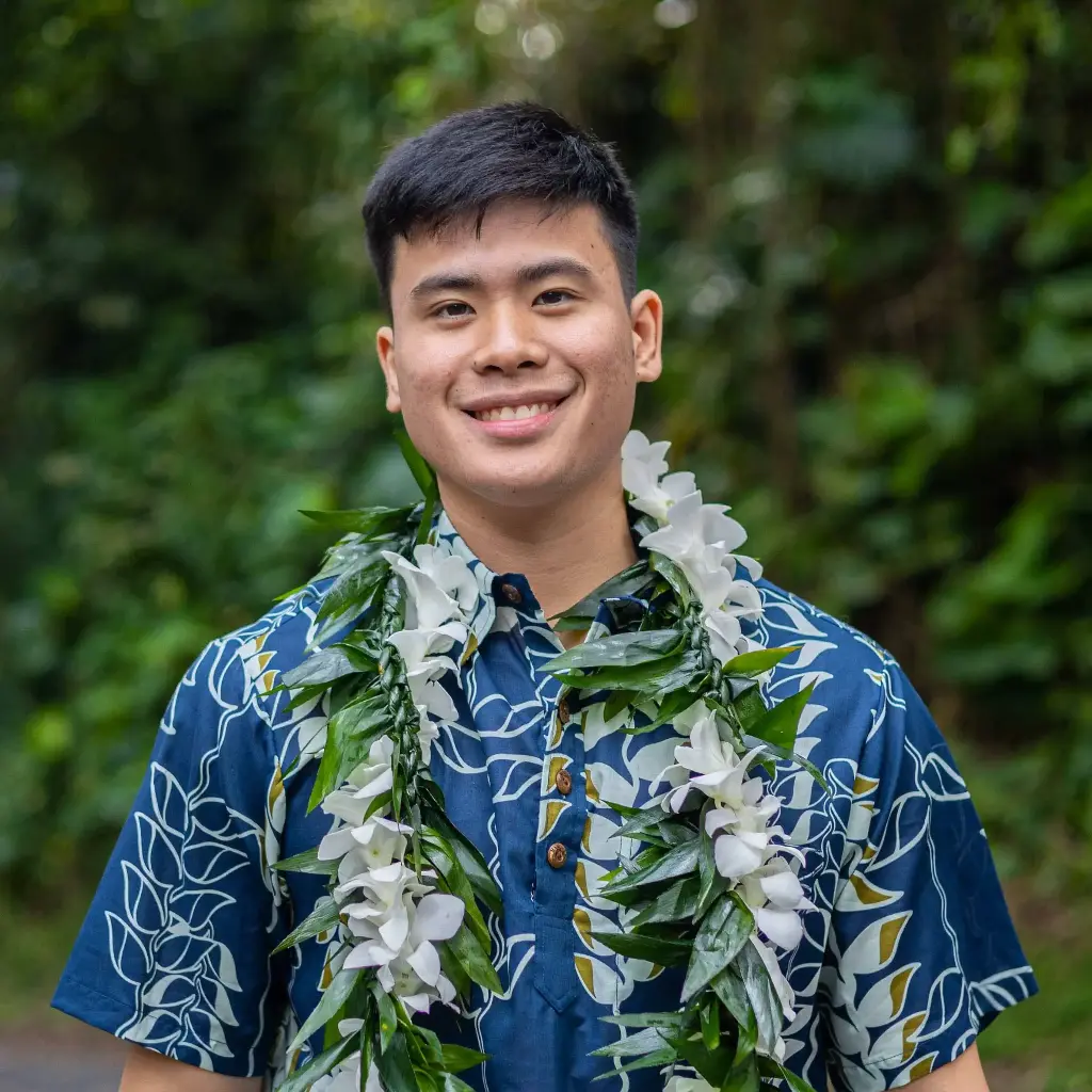 Ti Leaf Maile Style Lei & White Orchid Twist
