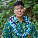 Single Dye Blue & White Orchid Mix Lei