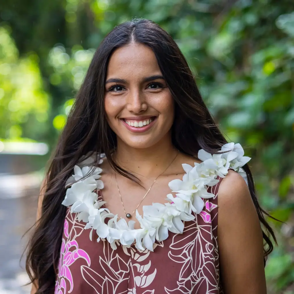 Single White Orchid Lei