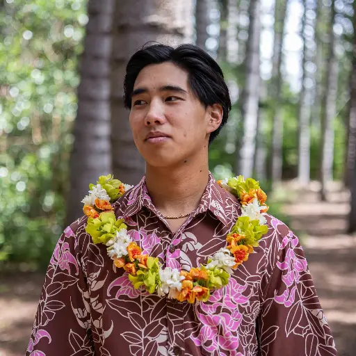 Double Green Orchid, Tuberose & Lantern Ilima Lei