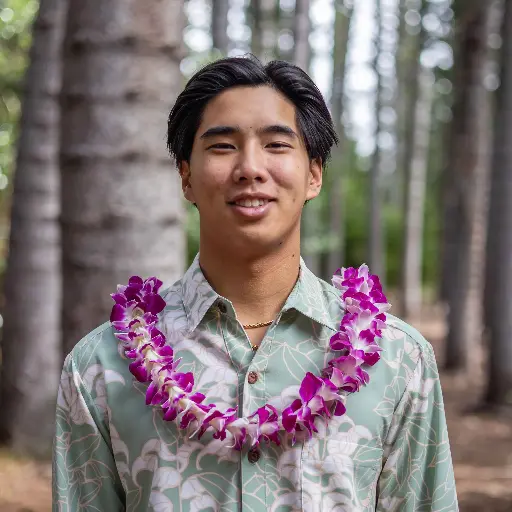 Single Purple Orchid Lei
