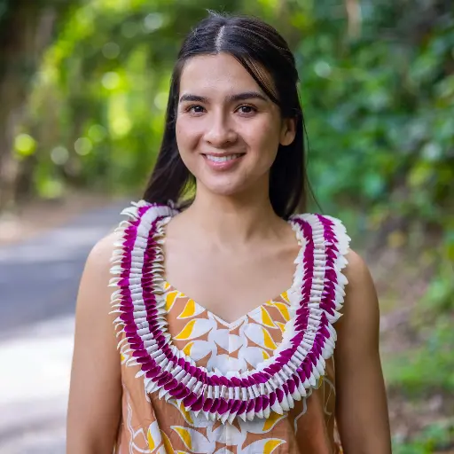 Butterfly Purple White Lei