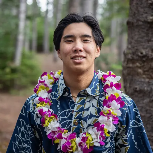 Double Green, Purple & White Orchid Lei