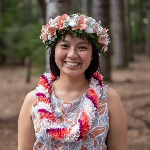 Pink & White Orchid Haku