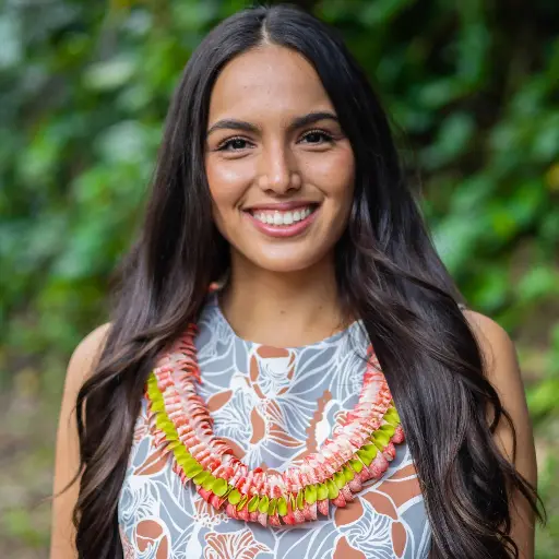 Butterfly Coral Green Lei