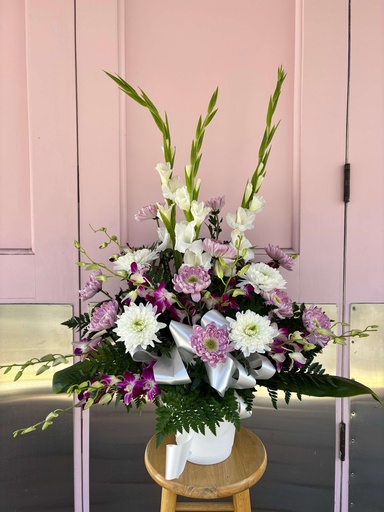 Lavender Podium Arrangement