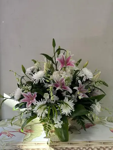 Lavender Floral Basket